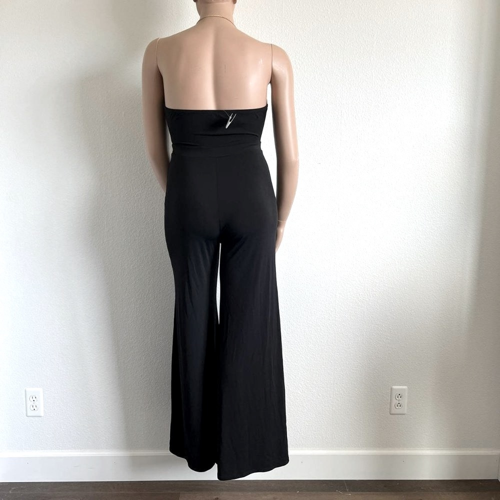 MADRAG Women One Piece Flare Jumpsuit Palazzo Pants Size L fits Size 12-14 NWT - Picture 2 of 3
